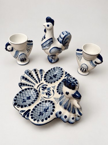 Vintage russian gzhel blue - russian,